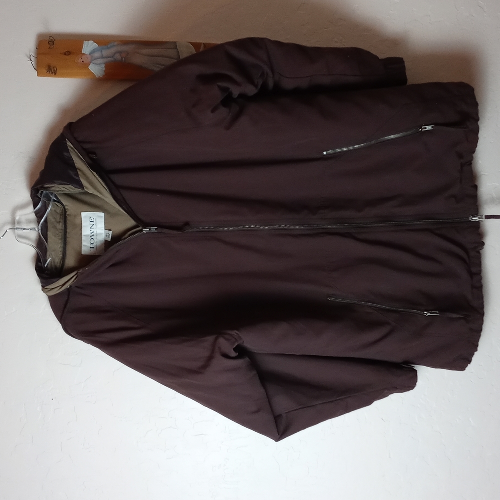 Towne by London Fog Men's Suede Hooded Jacket